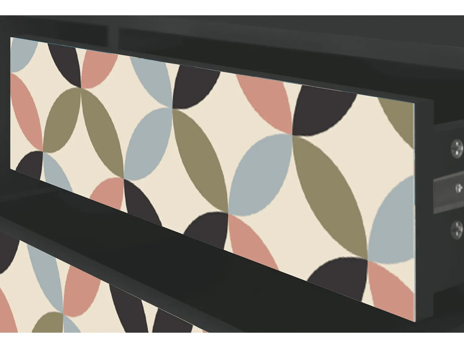 Móvel De Tv| Mueble de TV - 170х59х48 cm - T4 - Butterfly Effect, Antracite Cinza antracite