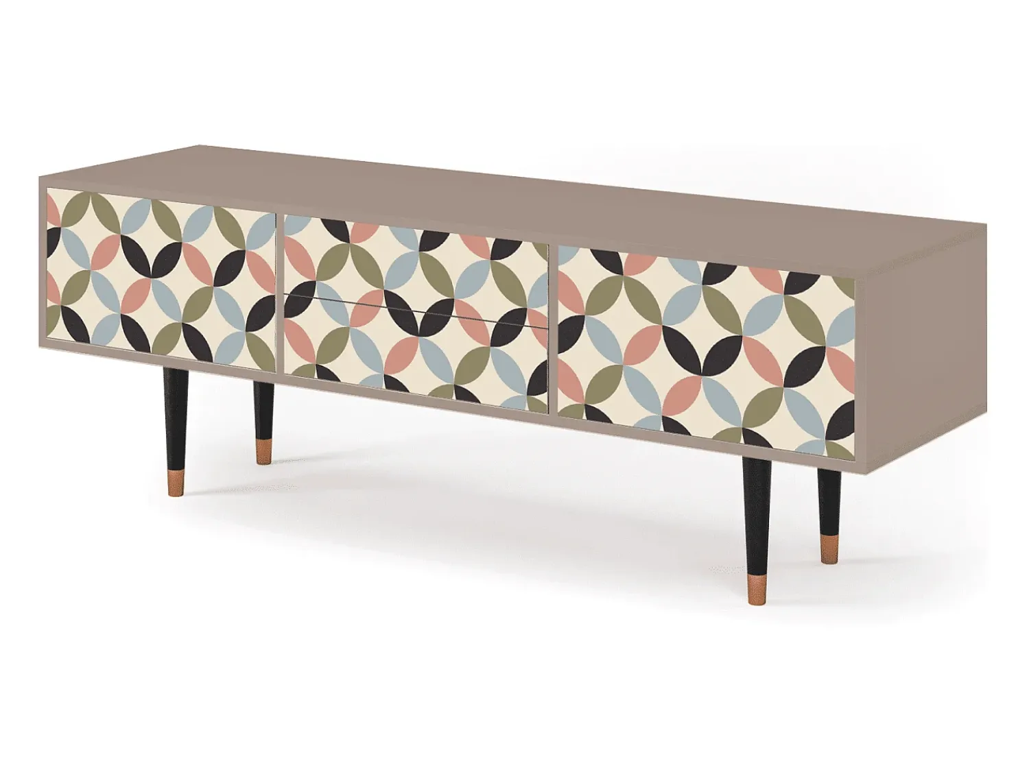 New Mueble de TV - 170х59х48 cm - T4 - Butterfly Effect, Latte Bege