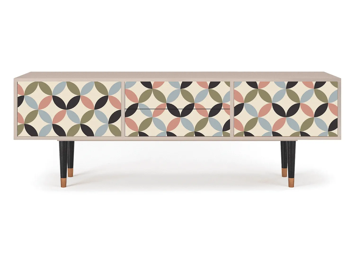 New Mueble de TV - 170х59х48 cm - T4 - Butterfly Effect, Latte Bege