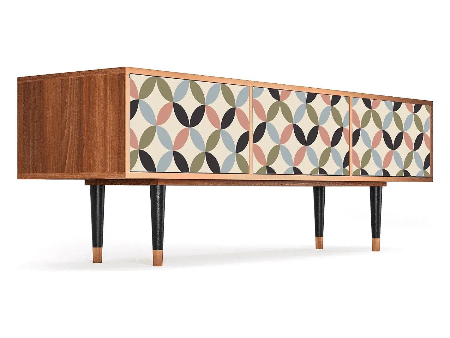 New Mueble de TV - 170х59х48 cm - T4 - Butterfly Effect, Nogueira Castanho