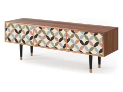 New Mueble de TV - 170х59х48 cm - T4 - Butterfly Effect, Nogueira Castanho
