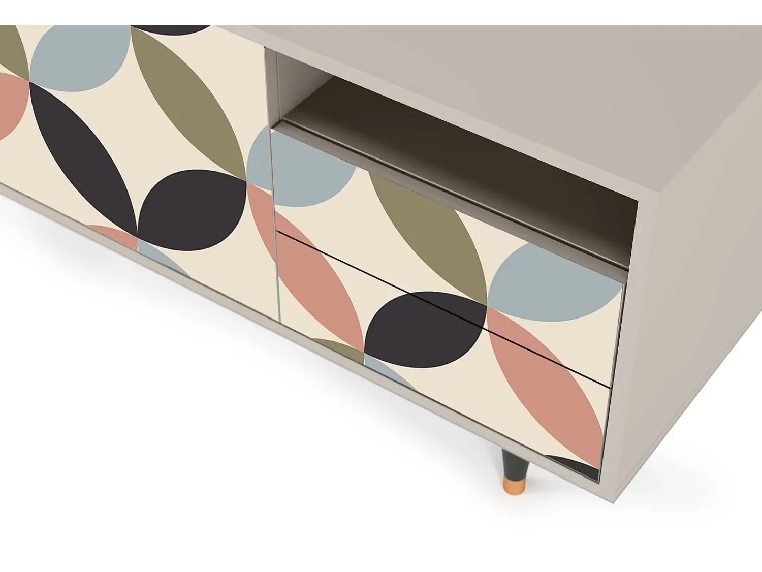 Mueble de TV - 125х56х41 cm - T7 - Butterfly Effect, Areia^ Móvel De Tv
