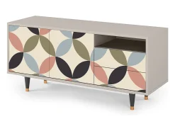 Mueble de TV - 125х56х41 cm - T7 - Butterfly Effect, Areia^ Móvel De Tv