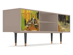 Móvel De Tv* Mueble de TV - 170х69х48 cm - T2 - Café Terrace at Night, Latte Bege
