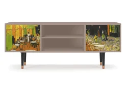 Móvel De Tv* Mueble de TV - 170х69х48 cm - T2 - Café Terrace at Night, Latte Bege