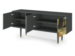 Mueble de TV - 150х69х41 cm - T5 - Café Terrace at Night, Antracite^ Móvel De Tv