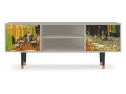 Móvel De Tv* Mueble de TV - 170х69х48 cm - T2 - Café Terrace at Night, Areia Bege