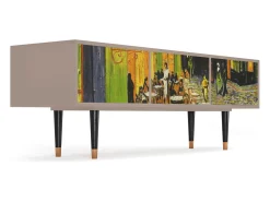 Mueble de TV - 170х59х48 cm - T4 - Café Terrace at Night, Latte^ Móvel De Tv