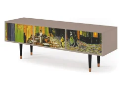 Mueble de TV - 170х59х48 cm - T4 - Café Terrace at Night, Latte^ Móvel De Tv
