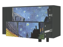 Mueble de TV - 170х69х48 cm - T1 - Café Terrace at Night, Antracite^ Móvel De Tv