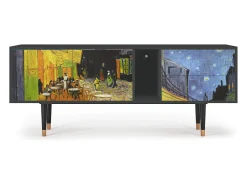 Mueble de TV - 170х69х48 cm - T1 - Café Terrace at Night, Antracite^ Móvel De Tv