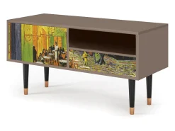 Mueble de TV - 115х59х48 cm - T3 - Café Terrace at Night, Latte^ Móvel De Tv