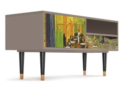 Mueble de TV - 115х59х48 cm - T3 - Café Terrace at Night, Latte^ Móvel De Tv
