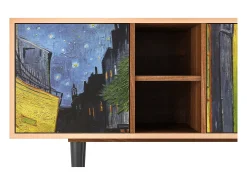 Mueble de TV - 150х69х41 cm - T5 - Café Terrace at Night, Nogueira^ Móvel De Tv