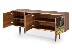 Mueble de TV - 150х69х41 cm - T5 - Café Terrace at Night, Nogueira^ Móvel De Tv