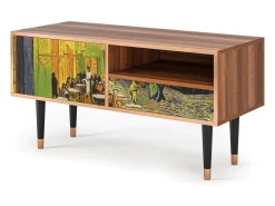 Mueble de TV - 115х59х48 cm - T3 - Café Terrace at Night, Nogueira^ Móvel De Tv