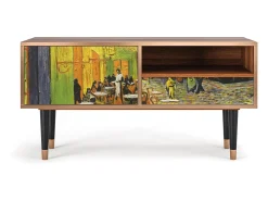 Mueble de TV - 115х59х48 cm - T3 - Café Terrace at Night, Nogueira^ Móvel De Tv
