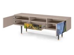 Móvel De Tv* Mueble de TV - 170х59х41 cm - T6 - Café Terrace at Night, Latte Bege