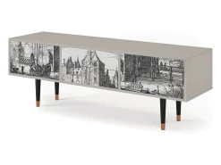 Mueble de TV - 170х59х48 cm - T4 - Castle by Breugel, Areia^ Móvel De Tv