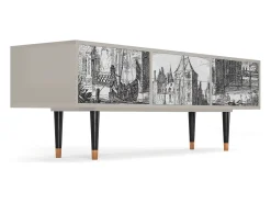 Mueble de TV - 170х59х48 cm - T4 - Castle by Breugel, Areia^ Móvel De Tv