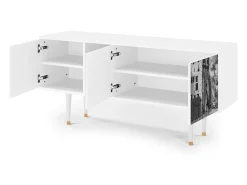 Mueble de TV - 150х69х41 cm - T5 - Castle by Breugel, Branco^ Móvel De Tv