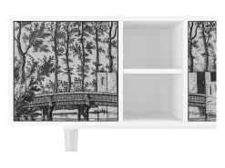 Mueble de TV - 150х69х41 cm - T5 - Castle by Breugel, Branco^ Móvel De Tv