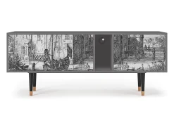 Mueble de TV - 170х69х48 cm - T1 - Castle by Breugel, Cinza^ Móvel De Tv