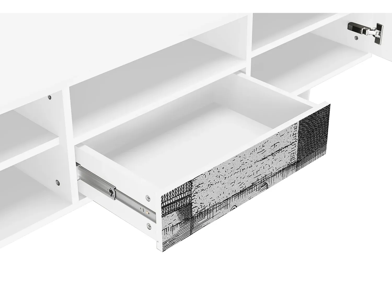 Móvel De Tv| Mueble de TV - 170х59х41 cm - T6 - Castle by Breugel, Branco Bege
