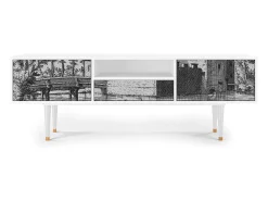 Móvel De Tv| Mueble de TV - 170х59х41 cm - T6 - Castle by Breugel, Branco Bege