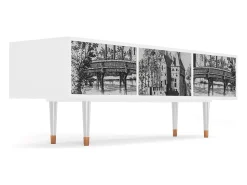 Online Mueble de TV - 170х59х48 cm - T4 - Castle with Bridge, Branco Bege