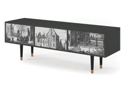 Sale Mueble de TV - 170х59х48 cm - T4 - Castle by Breugel, Antracite Cinza antracite