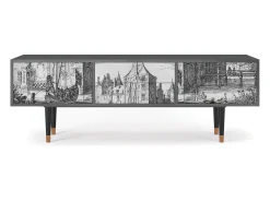 Sale Mueble de TV - 170х59х48 cm - T4 - Castle by Breugel, Antracite Cinza antracite