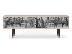 Móvel De Tv* Mueble de TV - 170х59х48 cm - T4 - Castle with Bridge, Latte Bege