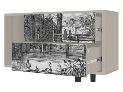 Móvel De Tv| Mueble de TV - 170х69х48 cm - T1 - Castle by Breugel, Areia Bege