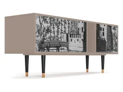 Móvel De Tv| Mueble de TV - 170х69х48 cm - T1 - Castle with Bridge, Latte Bege