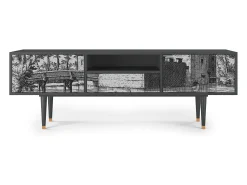 Móvel De Tv| Mueble de TV - 170х59х41 cm - T6 - Castle by Breugel, Antracite Cinza antracite