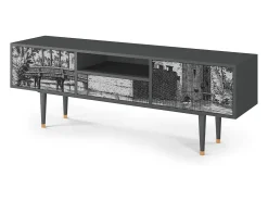 Móvel De Tv| Mueble de TV - 170х59х41 cm - T6 - Castle by Breugel, Antracite Cinza antracite