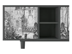 Mueble de TV - 150х69х41 cm - T5 - Castle with Bridge, Antracite^ Móvel De Tv
