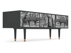 Mueble de TV - 170х59х48 cm - T4 - Castle with Bridge, Antracite^ Móvel De Tv