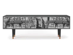 Mueble de TV - 170х59х48 cm - T4 - Castle with Bridge, Antracite^ Móvel De Tv
