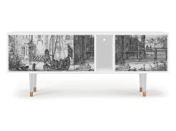 Móvel De Tv| Mueble de TV - 170х69х48 cm - T1 - Castle by Breugel, Branco Bege