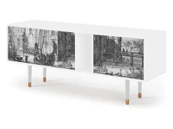 Móvel De Tv| Mueble de TV - 170х69х48 cm - T1 - Castle by Breugel, Branco Bege