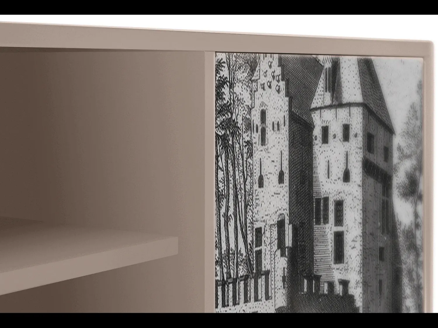 Mueble de TV - 170х69х48 cm - T2 - Castle with Bridge, Latte^ Móvel De Tv