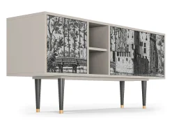 Mueble de TV - 150х69х41 cm - T5 - Castle by Breugel, Areia Bege