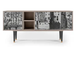Mueble de TV - 150х69х41 cm - T5 - Castle by Breugel, Areia Bege