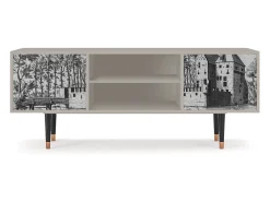 Móvel De Tv* Mueble de TV - 170х69х48 cm - T2 - Castle with Bridge, Areia Bege