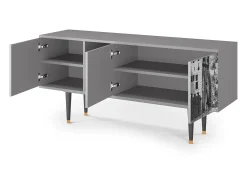 Outlet Mueble de TV - 150х69х41 cm - T5 - Castle by Breugel, Cinza Cinzento