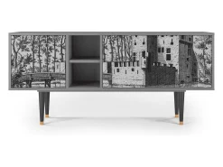 Outlet Mueble de TV - 150х69х41 cm - T5 - Castle by Breugel, Cinza Cinzento