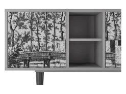 Outlet Mueble de TV - 150х69х41 cm - T5 - Castle by Breugel, Cinza Cinzento