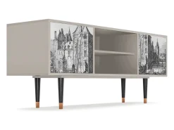 Móvel De Tv| Mueble de TV - 170х69х48 cm - T2 - Castle by Breugel, Areia Bege
